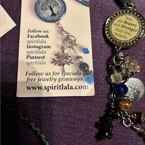 Spirit Lala Art Jewelry Tree of Life Charm Necklace with Earrings